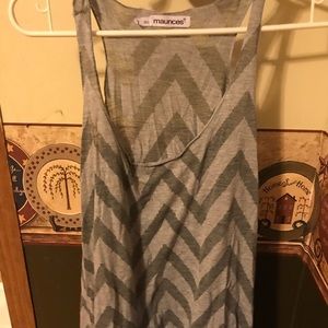 Maurice’s plus size 2 chevron tank top